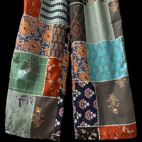 2 for 1 Boho Bundle Deal !! Pattern Bohemian Floral Drawstring Pants Size S/M - Picture 5 of 11